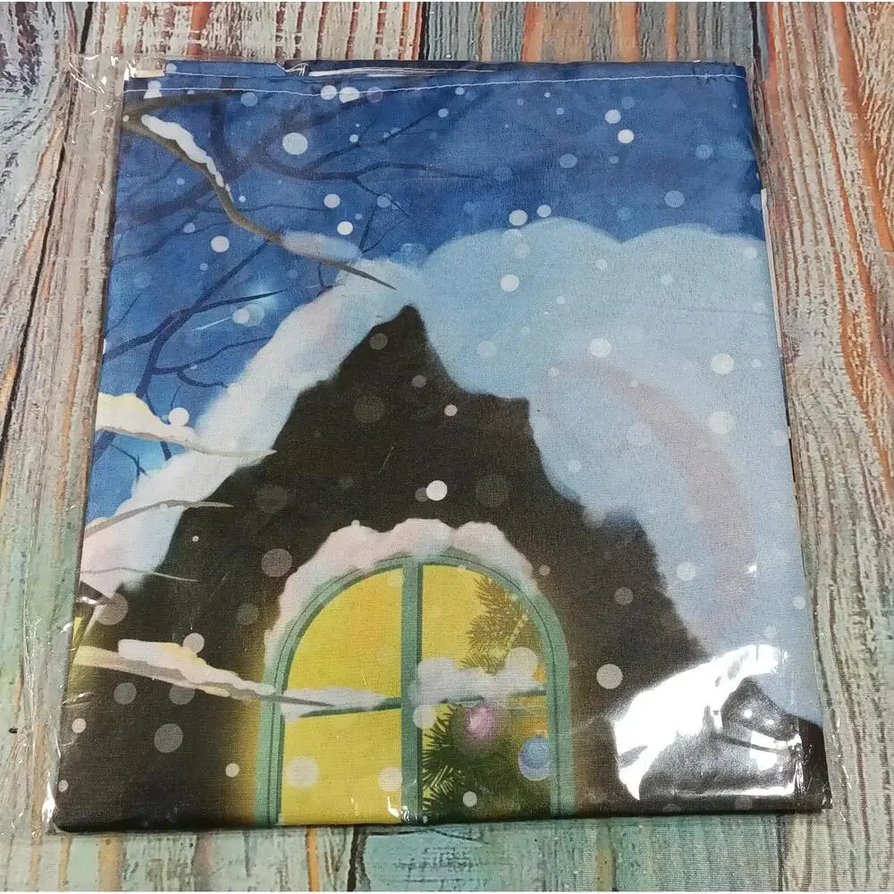Christmas Backdrop with Santa Claus‎ and Winter Scene